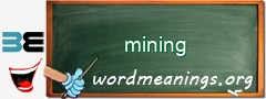 WordMeaning blackboard for mining